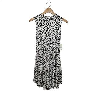 Tucker + Tate, Ivory Egret Snow Leopard Dress XL (14/16)